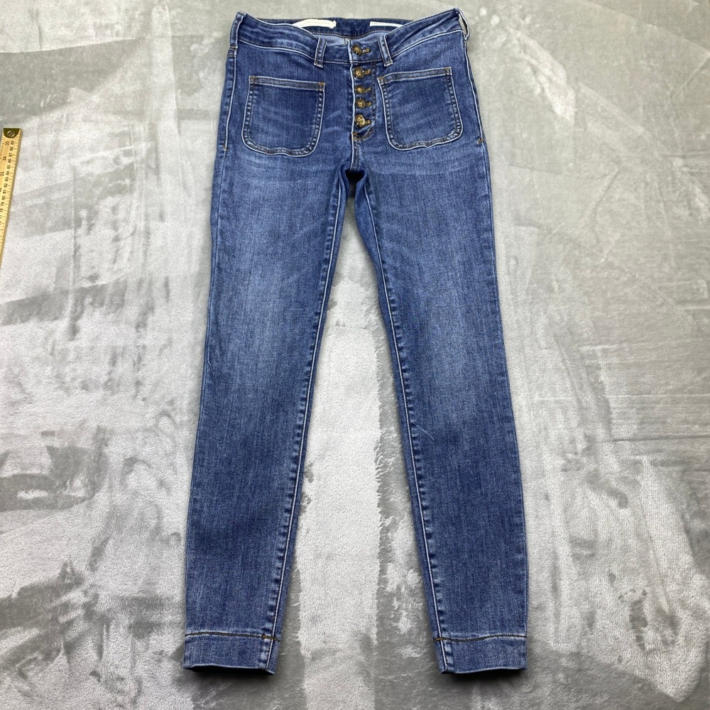 Pilcro and the Letterpress Indigo Jeggings